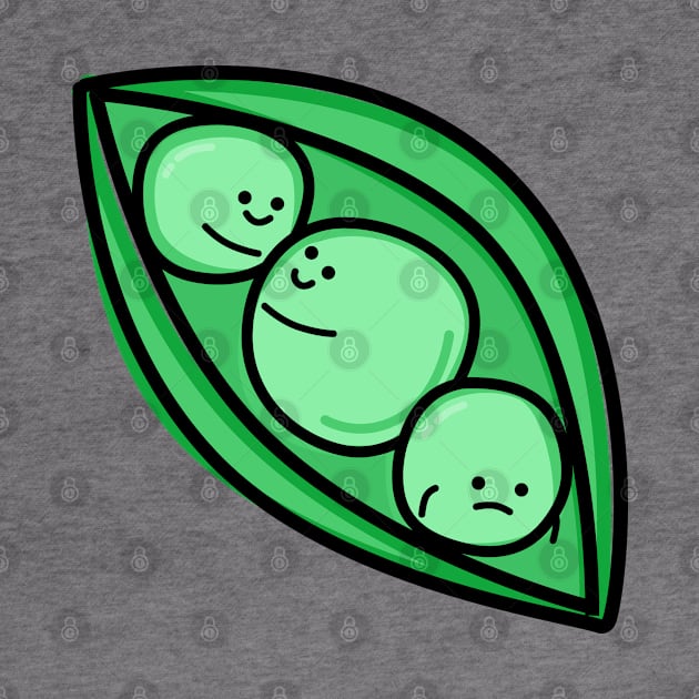 Cute Peas by happyfruitsart